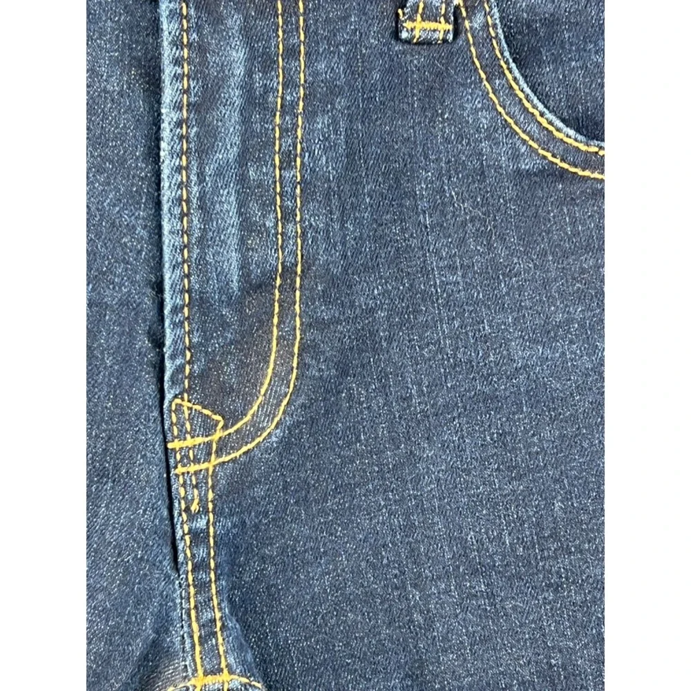 GAP Stretch Straight‎ Leg Jeans Girls' Size 12 Blue Dark Wash 5 Pocket